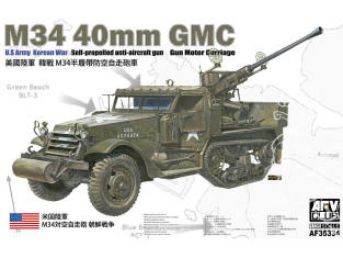 AFV CLUB maquette militaire AF35334 GUERRE DE CORÉE USA CANON AUTOMOTEUR DE 40 mm, M34 1/35