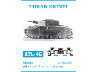 Friul Model ATL-046 Chenilles métal Turan Zrinyi 1/35