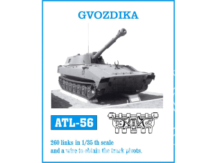 Friul Model ATL-056 Chenilles métal Gvozdika 1/35