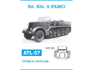 Friul Model ATL-057 Chenilles métal Sd.Kfz.9 FAMO Early Type 1/35