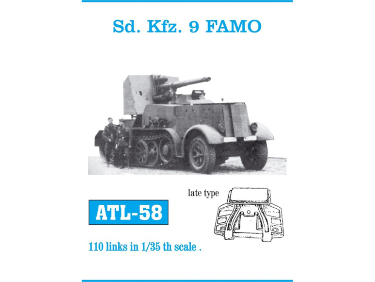 Friul Model ATL-058 Chenilles métal Sd.Kfz.9 FAMO Late Type 1/35