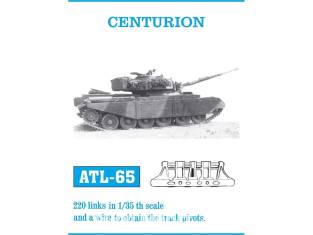 Friul Model ATL-065 Chenilles métal Centurion / IDF Puma 1/35