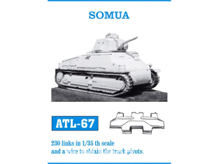 Friul Model ATL-067 Chenilles métal Somua 1/35