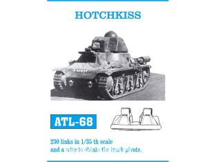 Friul Model ATL-068 Chenilles métal Hotchkiss 1/35