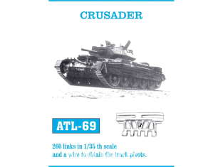 Friul Model ATL-069 Chenilles métal Crusader 1/35