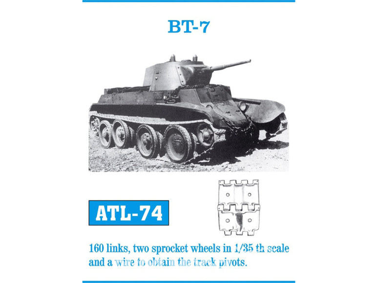 Friul Model ATL-074 Chenilles métal BT-7 1/35