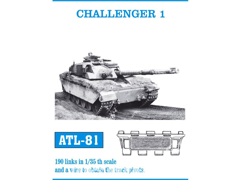 Friul Model ATL-081 Chenilles métal Challenger 1 1/35