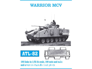 Friul Model ATL-082 Chenilles métal Warrior MCV 1/35