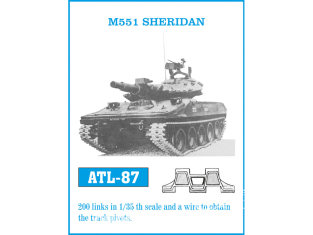 Friul Model ATL-087 Chenilles métal M551 Sheridan 1/35