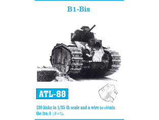 Friul Model ATL-088 Chenilles métal B1 Bis 1/35