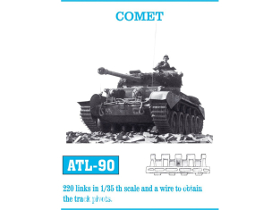 Friul Model ATL-090 Chenilles métal Comet 1/35