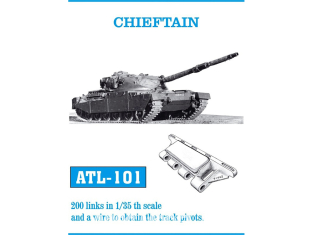 Friul Model ATL-101 Chenilles métal Chieftain 1/35