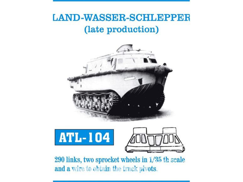 Friul Model ATL-104 Chenilles métal Land-Wasser-Schlepper (Late Production) 1/35