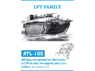 Friul Model ATL-105 Chenilles métal LVT Family 1/35