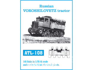 Friul Model ATL-108 Chenilles métal Russian VOROSHILOVETZ Tractor 1/35