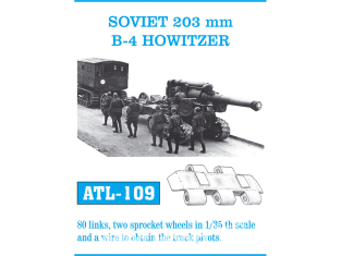 Friul Model ATL-109 Chenilles métal Soviet 203mm B-4 Howtizer 1/35