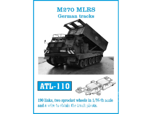 Friul Model ATL-110 Chenilles métal M270 MLRS German tracks 1/35