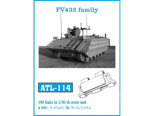 Friul Model ATL-114 Chenilles métal FV432 Family 1/35