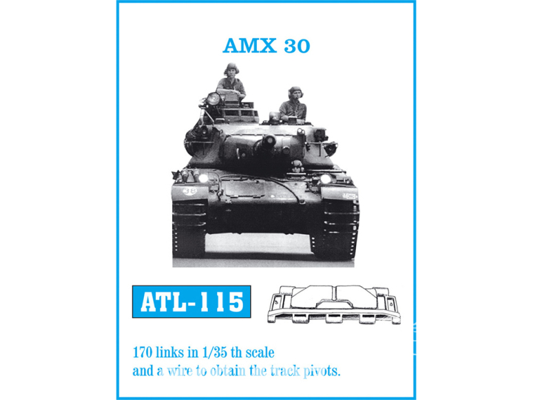 Friul Model ATL-115 Chenilles métal AMX 30 1/35