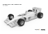 Meng maquette voiture CS-007 Une réplique classique d&#039;une voiture de course légendaire McLaren MP/4 1/24