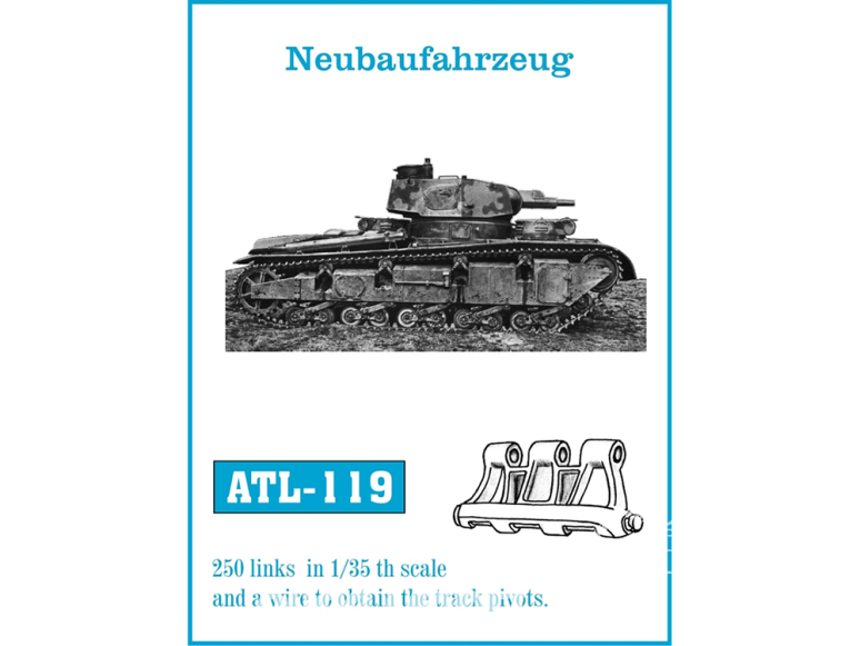 Friul Model ATL-119 Chenilles métal Neubaufahrzeug 1/35