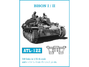 Friul Model ATL-122 Chenilles métal Bison I / II 1/35