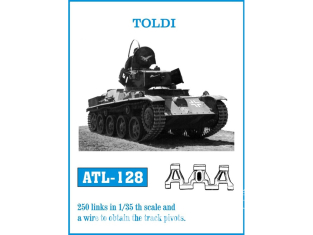 Friul Model ATL-128 Chenilles métal Toldi 1/35