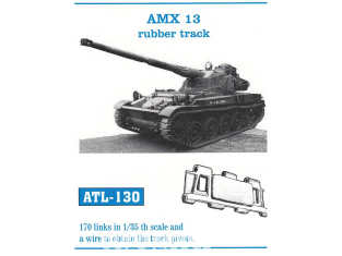 Friul Model ATL-130 Chenilles métal AMX 13 Rubber tracks 1/35