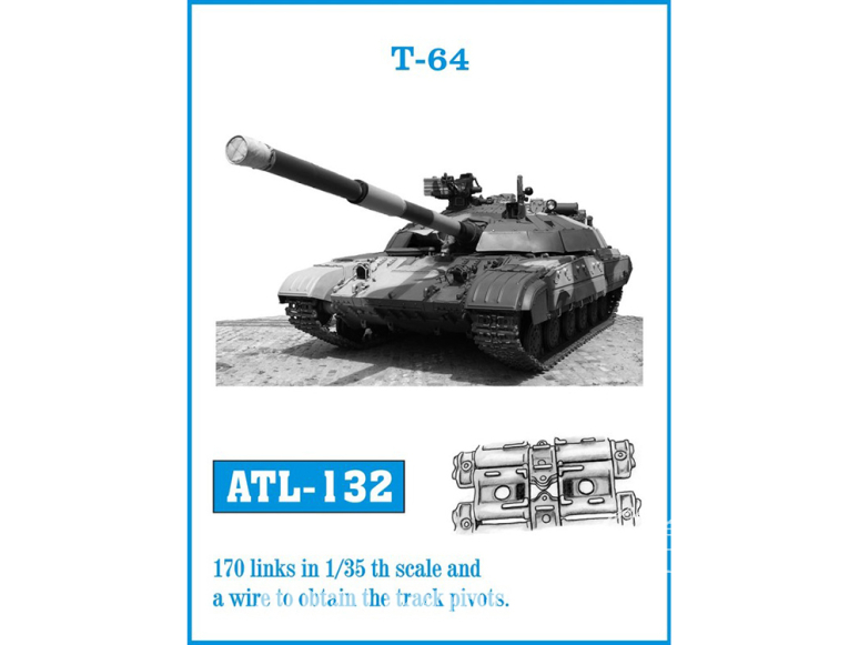 Friul Model ATL-132 Chenilles métal T-64 1/35