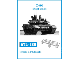 Friul Model ATL-136 Chenilles métal T-90 Steel track 1/35