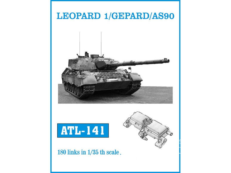 Friul Model ATL-141 Chenilles métal Leopard 1 / Gepard / AS90 1/35