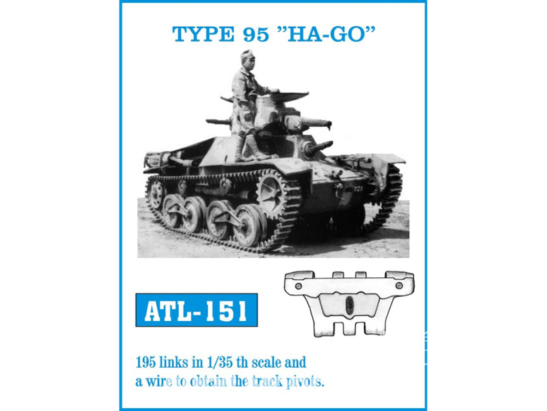 Friul Model ATL-151 Chenilles métal Type 95 "HA-GO" 1/35