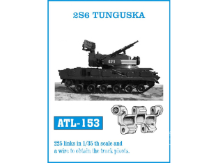 Friul Model ATL-153 Chenilles métal 2S6 Tunguska 1/35