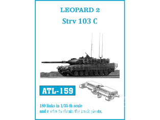 Friul Model ATL-159 Chenilles métal Leopard 2 / Strv 103C 1/35