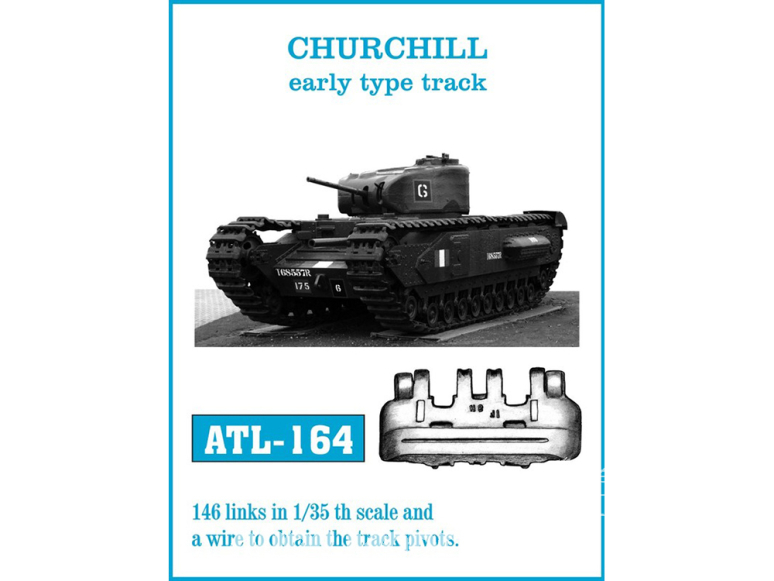 Friul Model ATL-164 Chenilles métal Churchill Early type track 1/35