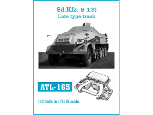 Friul Model ATL-165 Chenilles métal Sd.Kfz.8 12t Late type track 1/35