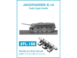 Friul Model ATL-166 Chenilles métal Jagdpanzer E-10 Late type track 1/35