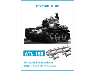 Friul Model ATL-168 Chenilles métal R35 Français 1/35