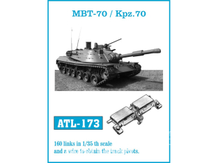 Friul Model ATL-173 Chenilles métal MBT-70 / Kpz.70 1/35