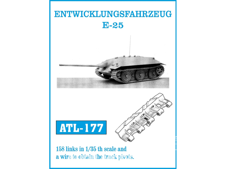 Friul Model ATL-177 Chenilles métal ENTWICKLUNGSFAHRZEUG E-25 1/35