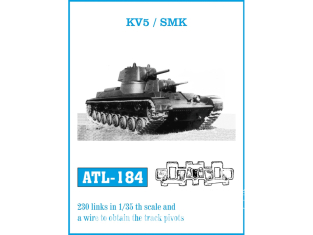 Friul Model ATL-184 Chenilles métal KV5 / SMK 1/35