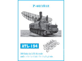 Friul Model ATL-194 Chenilles métal P-40 / 1S12 1/35