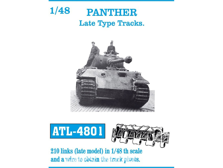 Friul Model ATL-4801 Chenilles métal Panther Late Type Tracks 1/48