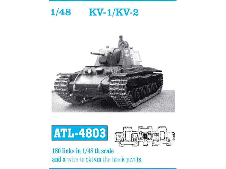 Friul Model ATL-4803 Chenilles métal KV-1 / KV-2 1/48