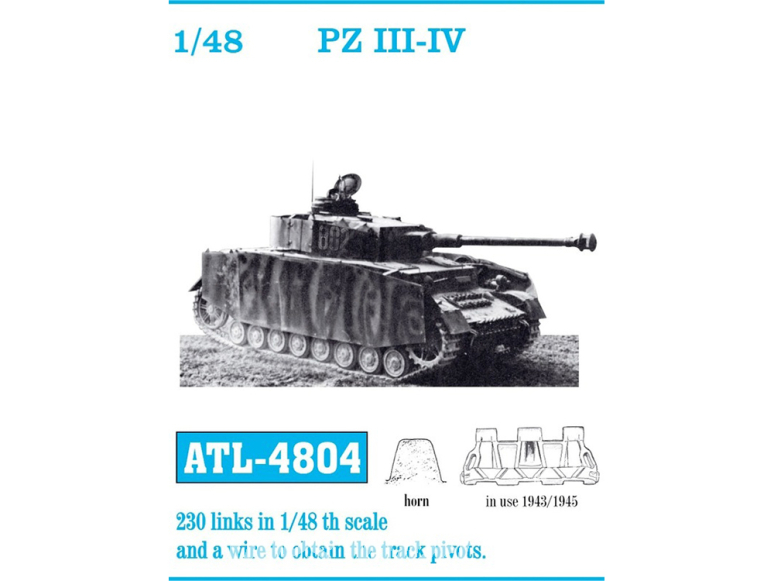 Friul Model ATL-4804 Chenilles métal Pz III-IV 1/48