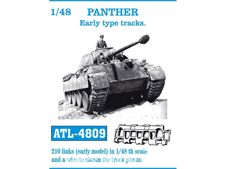 Friul Model ATL-4809 Chenilles métal Panther Early type tracks 1/48