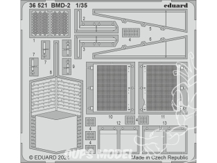 Eduard photodecoupe militaire 36521 Amélioration BMD-2 Hobby Boss 1/35