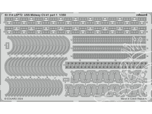 Eduard photodecoupe bateau 53314 USS Midway CV-41 Partie 1 Trumpeter 1/350