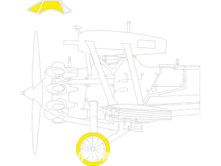 Eduard Express Mask EX1066 Bulldog Mk.II Airfix 1/48