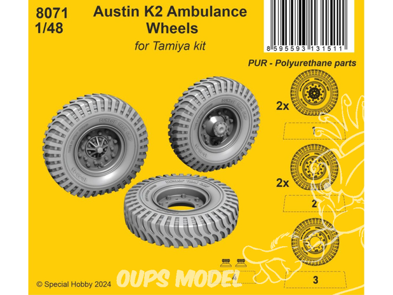 CMK kit resine 8071 Ambulance Austin K2 pour kit Tamiya 1/48